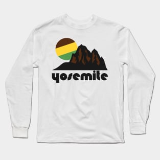 Retro Yosemite ))(( Tourist Souvenir National Park Design Long Sleeve T-Shirt